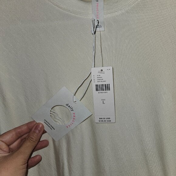 NWT Daily Practice Anthropologie Mock-Neck Ruched Midi Dress - Picture 4 of 5